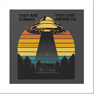 ALIENS ARE COMING Posters and Art